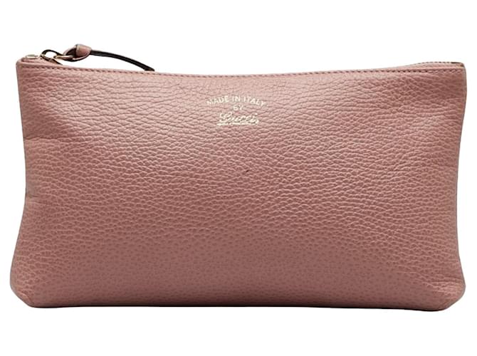 Gucci Cosmetic pouch Pink Leather  ref.1221416