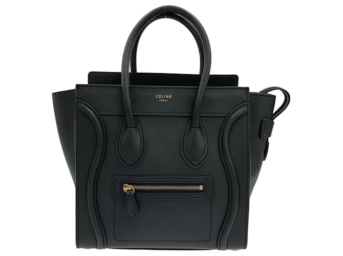 Céline Luggage Black Leather  ref.1221446