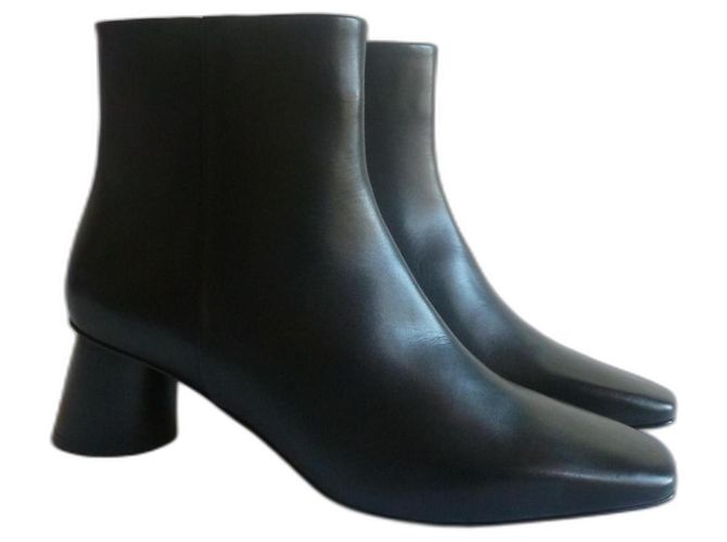 Max & Co MAX&CO real leather ankle boots Black