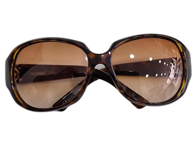 Boucheron occhiali da sole Marrone Plastica  ref.1221562