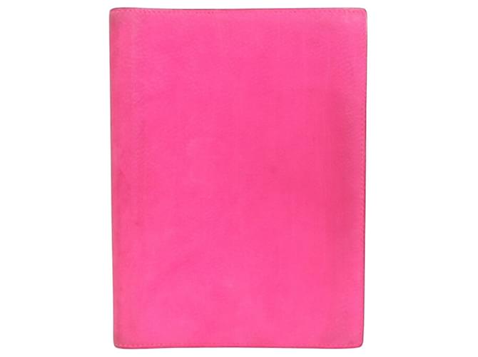 Hermès Agenda Cover Pink Leder  ref.1221665