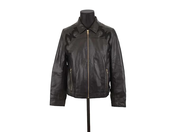 Zadig & Voltaire Leather coat Black  ref.1221704