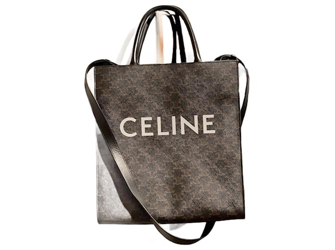 Céline CELINE Handtaschen T.  Stoff Braun Leinwand  ref.1221718