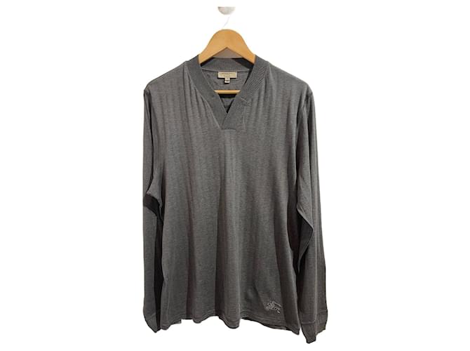 BURBERRY T-Shirts T.Internationale XL-Baumwolle Grau  ref.1221723