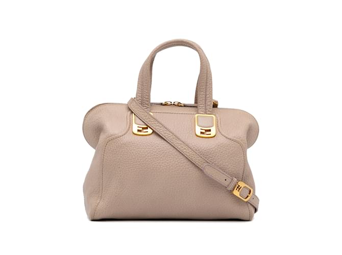 Chameleon FENDI HandbagsLeather White  ref.1221779