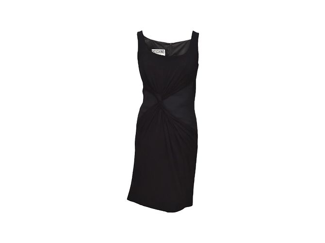 Vestido Moschino de algodón negro M