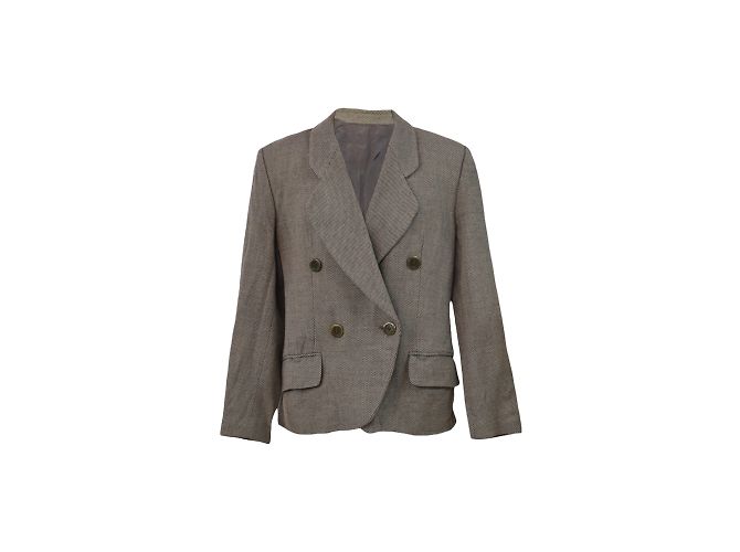 Burberry Grey Wool Jacket L