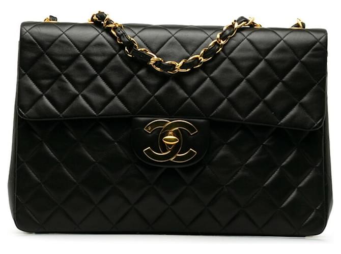 Chanel Timeless Black Leather  ref.1221833