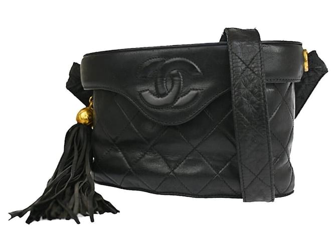 Chanel Vanity Black Leather  ref.1221925