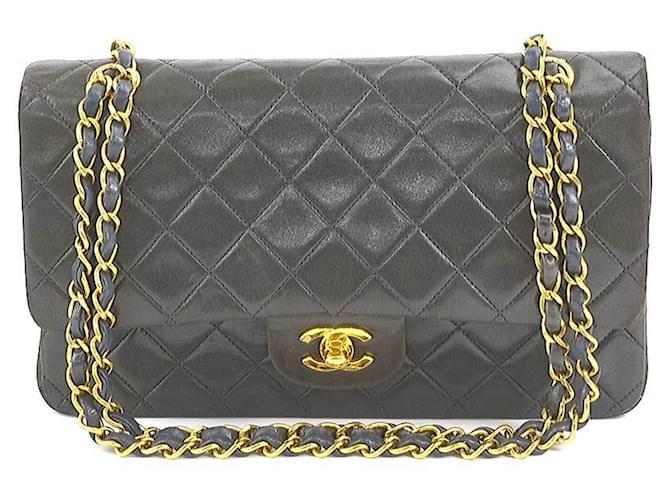 Chanel Timeless/classique Black Leather  ref.1221931