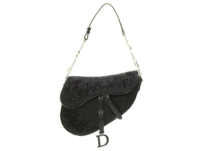 Dior Saddle Black Cloth  ref.1221946