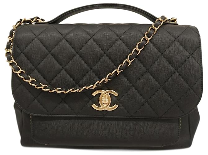 Timeless Chanel Black Leather  ref.1221950