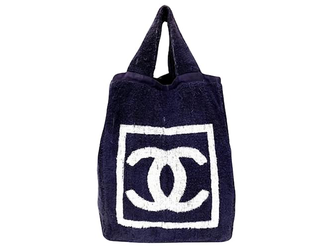 Chanel Cabas Coton Violet  ref.1221957