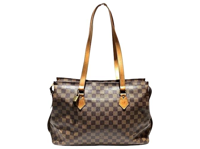 Louis Vuitton Columbine Braun Leinwand  ref.1222051