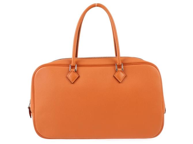 Hermès Plume Orange Leder  ref.1222068