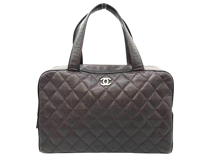 Timeless Chanel Matelassé Marrom Couro  ref.1222094