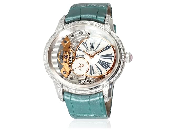 Audemars Piguet Millenary 77247BC.ZZ.A813CR.01 Unisex Watch In 18kt white gold Silvery Metallic Metal  ref.1222127