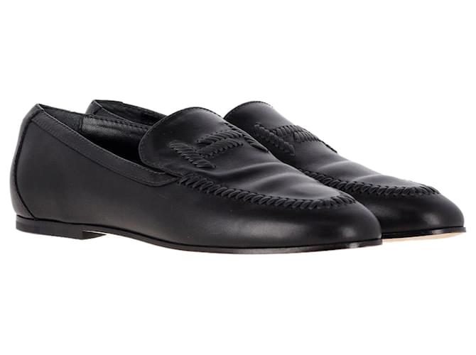 Tod's Loafers in Black Leather  ref.1222147