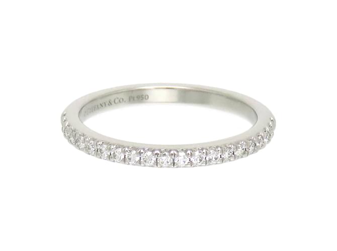 Autre Marque Platin-Diamant-Ring Silber Metall  ref.1222172