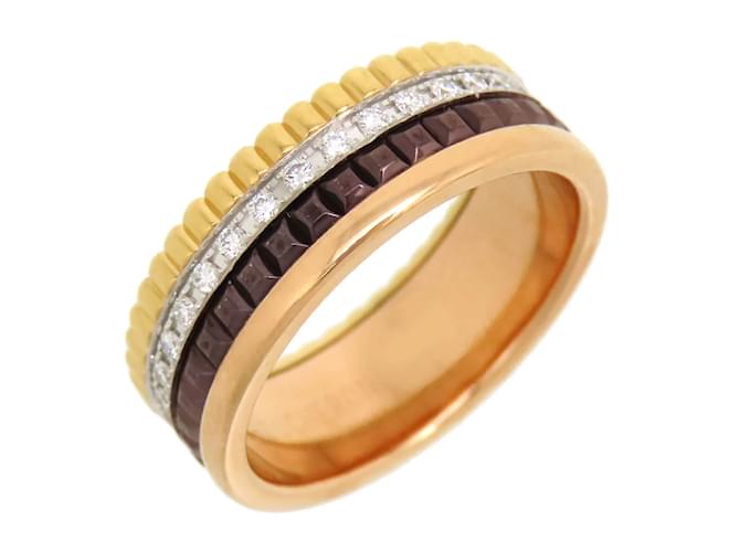 Boucheron 18K Diamond Quatre Classique Ring JRG00627 Golden Metall Gold  ref.1222177