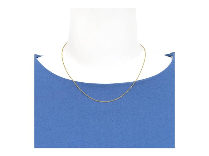 Autre Marque chain necklace Golden Metal Yellow gold  ref.1222182