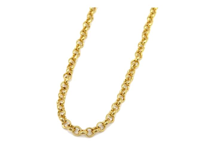 Chrome Hearts 22K Chain Link Necklace Golden Metal  ref.1222186