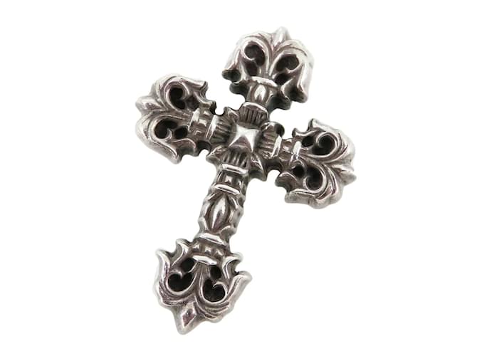 Chrome Hearts Silver Cross Pendant Silvery Metal  ref.1222190