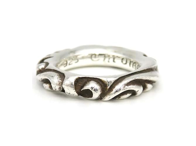 Chrome Hearts Heart Scroll Silver Ring Silvery Metal  ref.1222191
