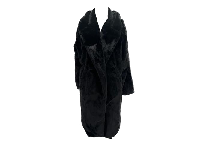 Yves Salomon ALO  Coats T.International S Faux fur Black  ref.1222311