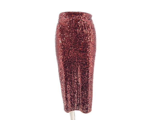 Faldas Whistles T.FR 34 Brillo Burdeos