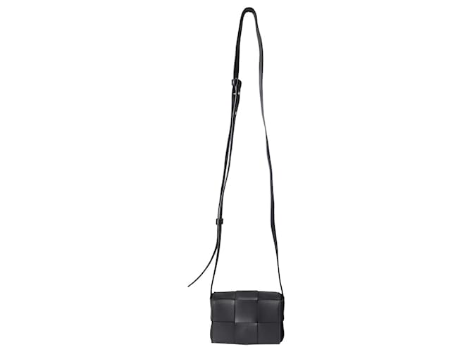 Bottega Veneta Black mini Cassette bag Leather  ref.1222399