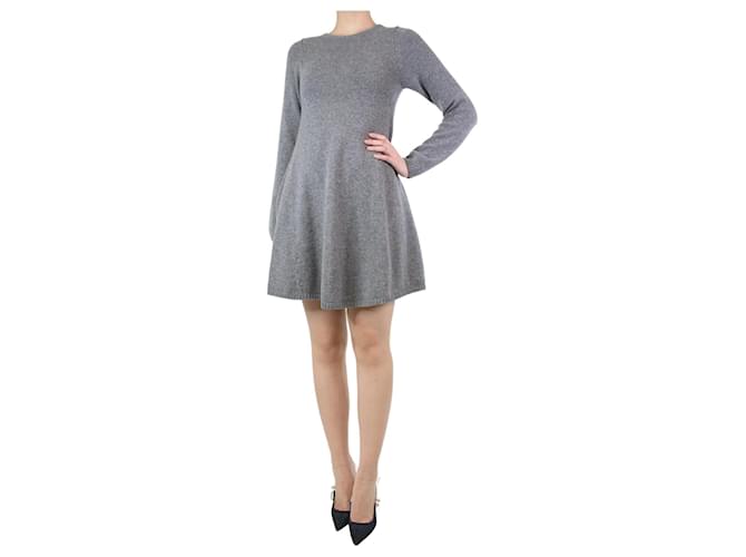 Khaite Grey cashmere flared dress - size S  ref.1222429