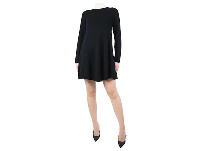 Khaite Black cashmere flared dress - size M  ref.1222430