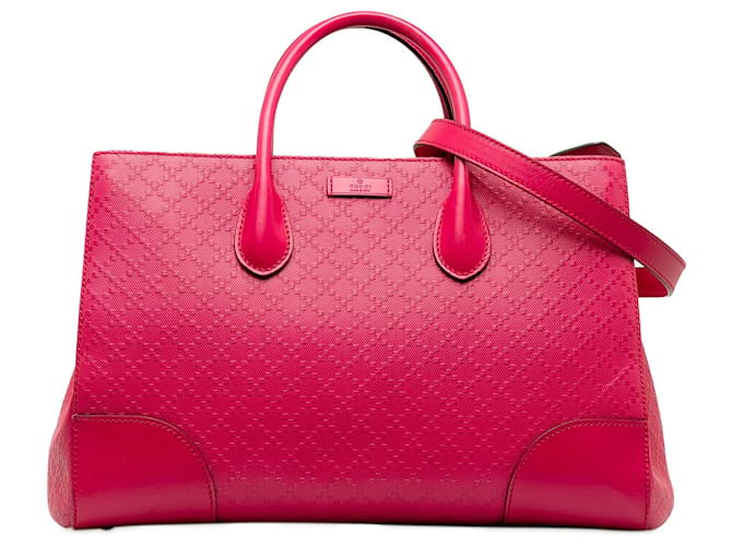Bolsa de couro brilhante Gucci Pink Diamante Rosa Bezerro-como bezerro  ref.1222491