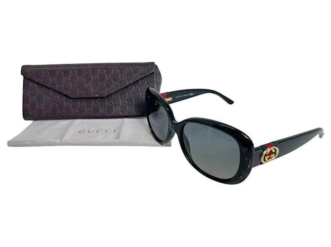 Gucci occhiali da sole Nero Plastica  ref.1222569