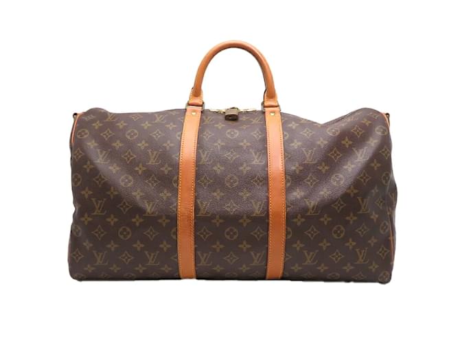 Louis Vuitton Monogram Keepall 50 M41416 Brown Cloth  ref.1222627