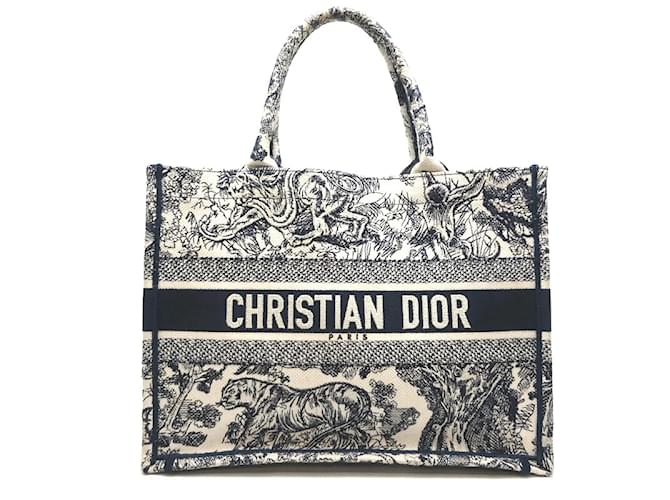 Dior Medium Oblique Book Tote M1296ZTDT Blue Cloth ref
