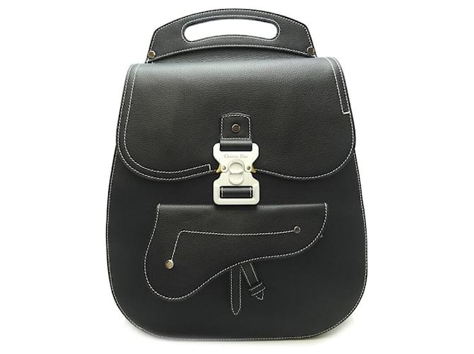 Dior Gallop Leather Backpack 1ADBA011YKK.H00N Black  ref.1222649