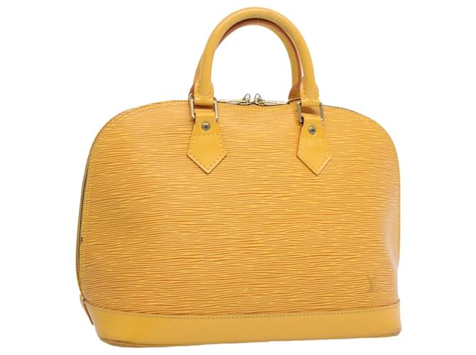 LOUIS VUITTON Epi Alma Hand Bag Tassili Yellow M52149 LV Auth 62790 Leather  ref.1222740