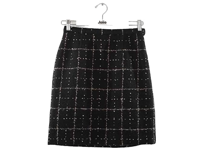 Versace wrap wool skirt Black  ref.1222757