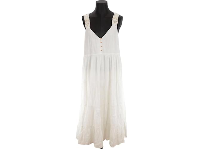 SéZane vestido de algodón Blanco  ref.1222774