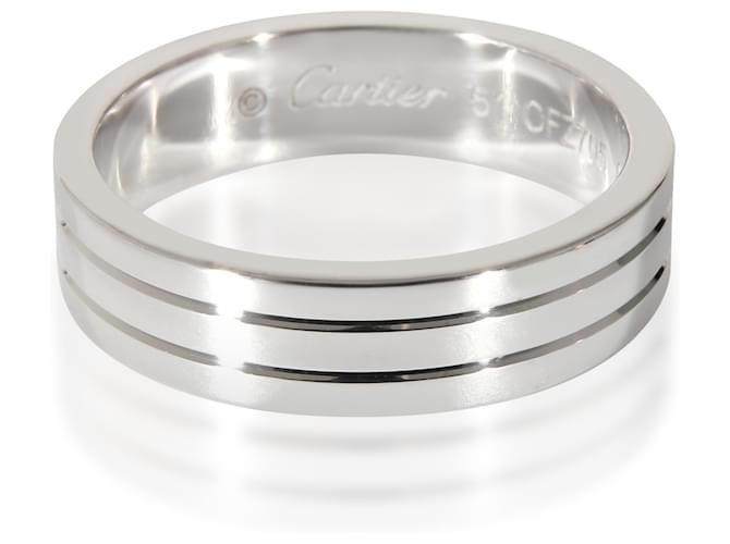 Cartier Vendome Louis Cartier Ehering in 18K Weißgold  ref.1222819