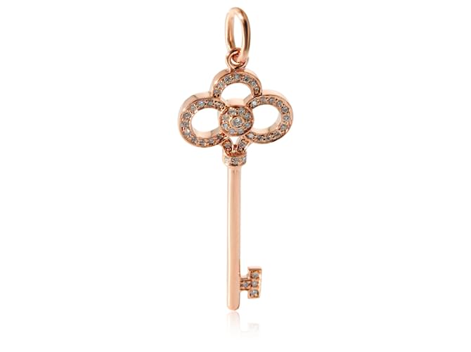 TIFFANY & CO. Key Pendant in 18k Rose Gold 0.11 ctw Pink gold  ref.1222821