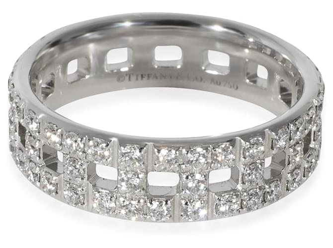 TIFFANY & CO. Bague Tiffany True Diamond en 18K or blanc 0.99 ctw  ref.1222863