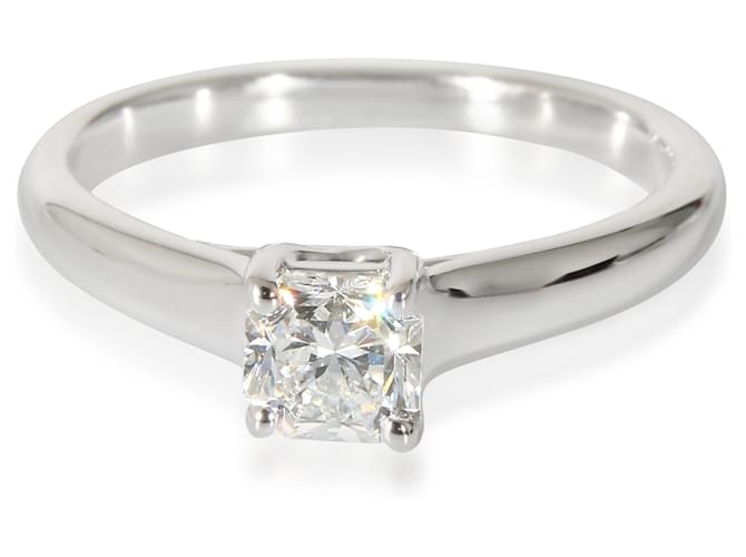 TIFFANY & CO. Bague de fiançailles diamant Lucida en platine E VS2 0.52 ctw  ref.1222923