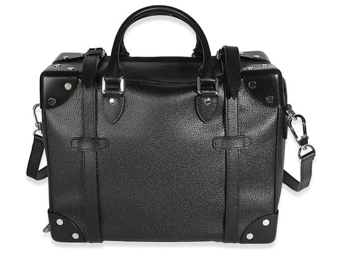 Mini maleta Weekender de cuero negro Gucci  ref.1222938