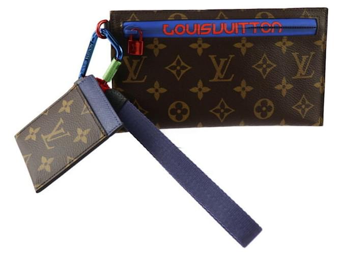 Louis Vuitton Pochette Ruban Brown Cloth  ref.1223032