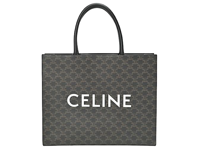 Céline Vertical Cabas Black Leather  ref.1223034