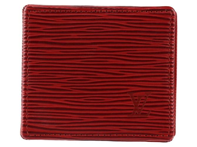 Louis Vuitton Porte monnaie boîte Rosso Pelle  ref.1223059