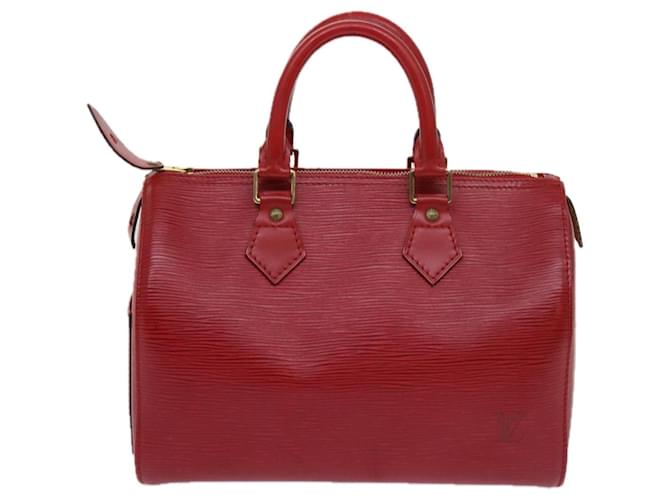Louis Vuitton Speedy 30 Red Leather  ref.1223072